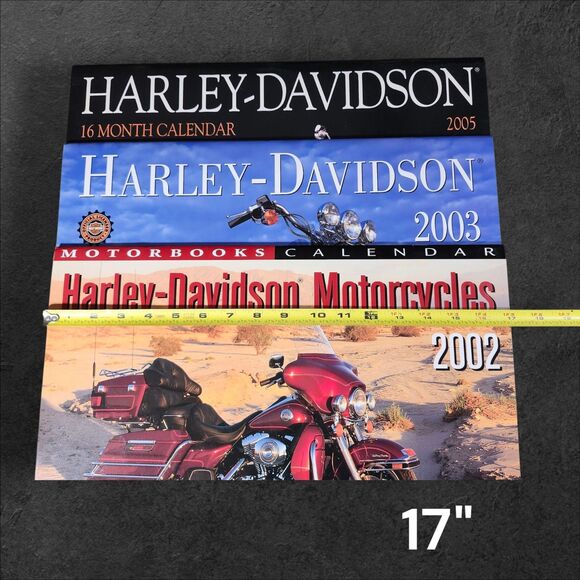 Lot of 3 Vintage Harley-Davidson Calendars 2002, 2003, 2005 Motorcycle 16-Month - Picture 9 of 10